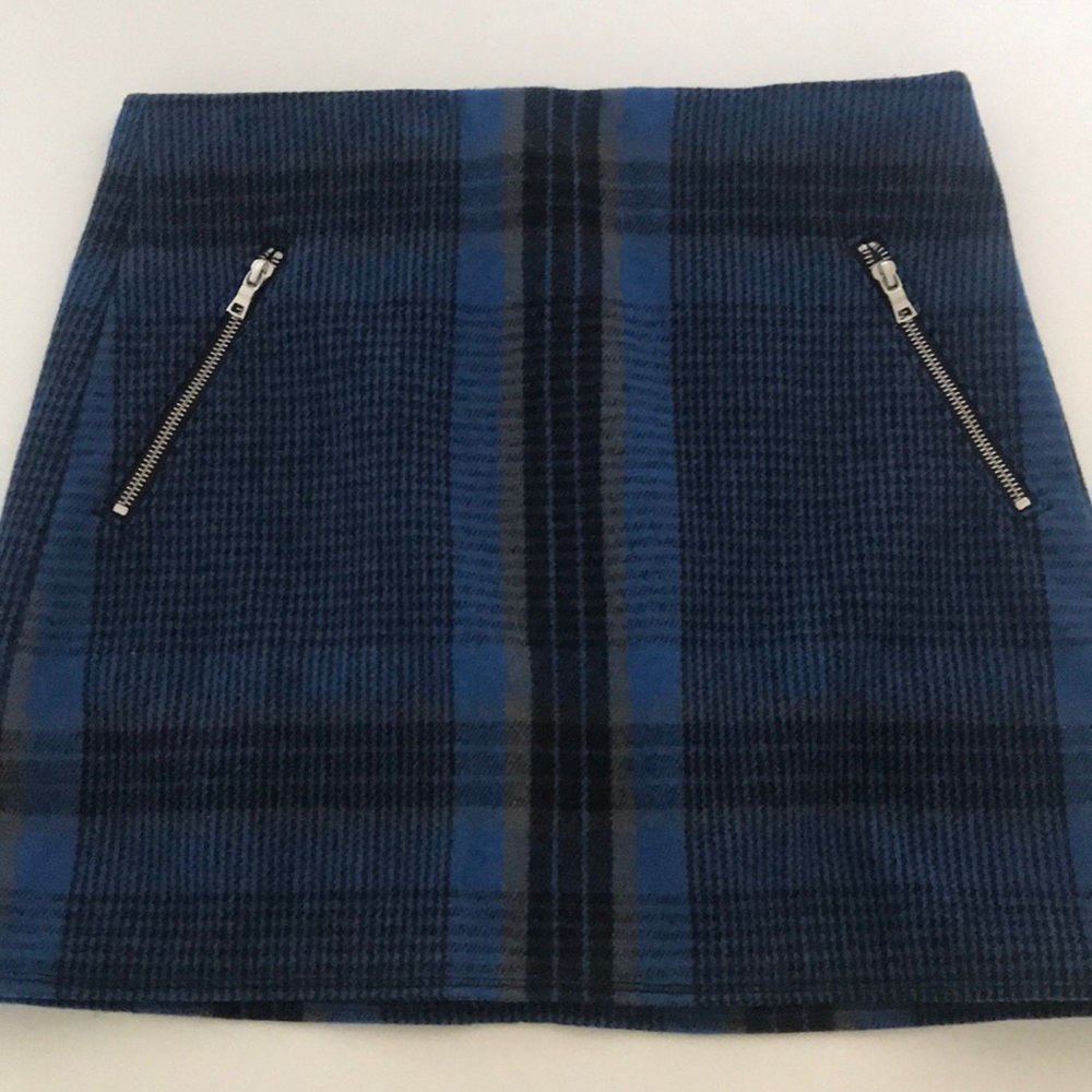 Wool mini skirt